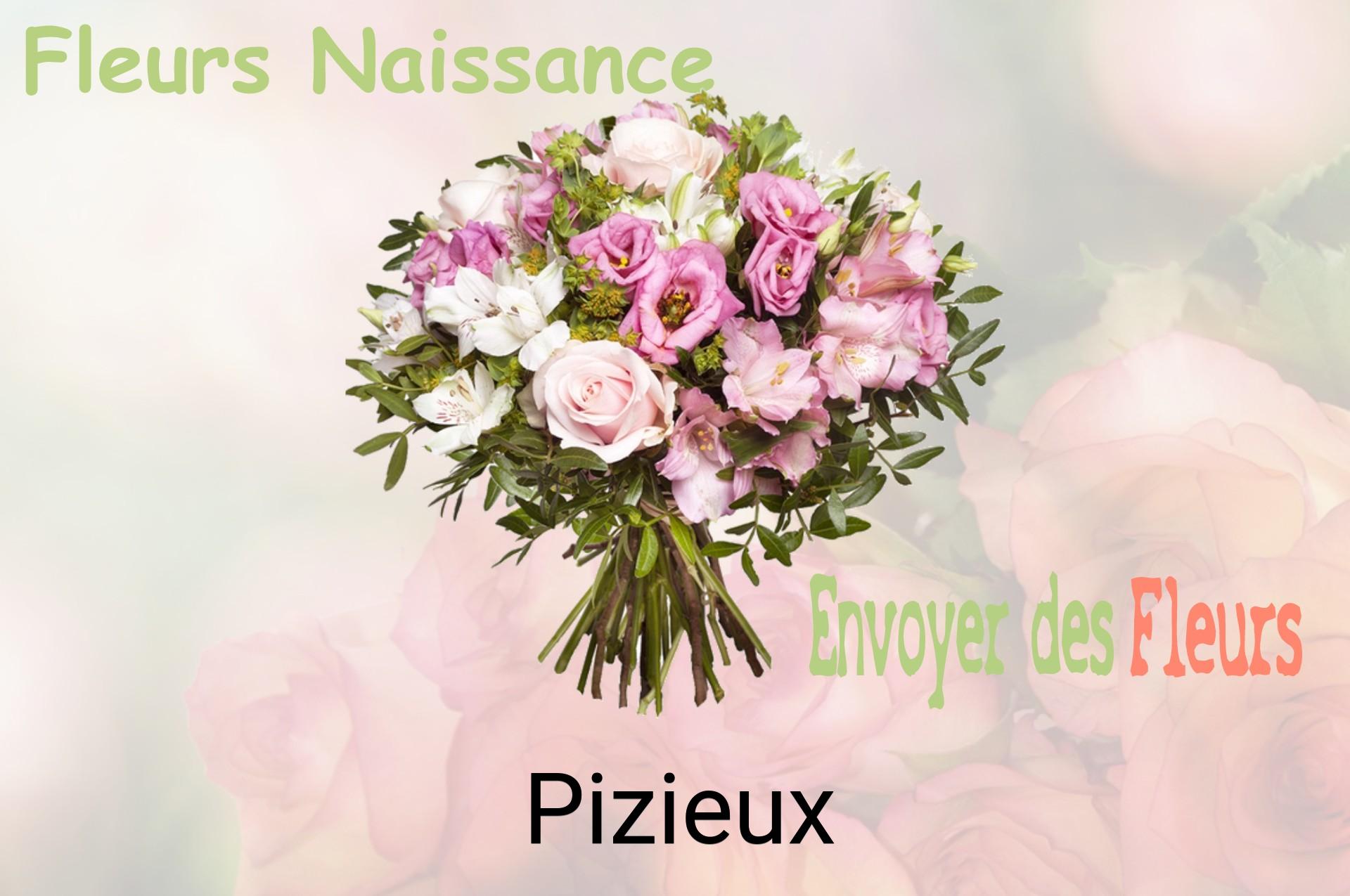 Bouquet de fleurs de naissance livré à Pizieux